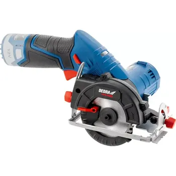 Okružní pila DEDRA aku okružní pila 12V, prořez 26,5mm, kotouč 85*15mm 30Z, bez baterie, DED7336