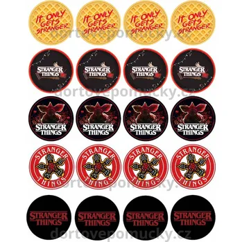 Přisada na vaření a pečení STRANGER THINGS č.11 jedlý papír nebo fondánový list - Jedlý papír / Decor gel 50 g +39 Kč