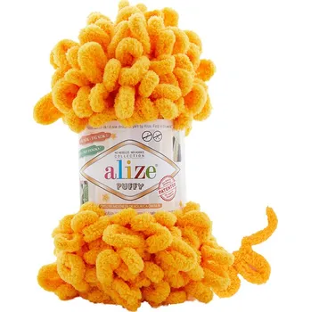 Příze Alize Puffy 14 - sytě žlutá