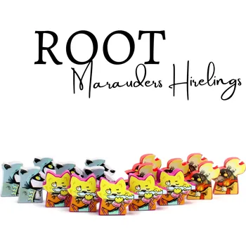 Příslušenství k deskovým hrám MeepleStickers Samolepky pro Root: Pomocníci Plenitelů