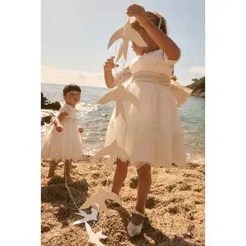 Dívčí šaty Dívčí šaty Abel&Lula 5028.1.Mini.PPY2 bílá 00X, vel. 110