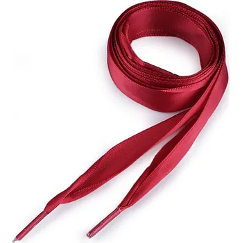 Tkaničky do bot Saténové tkaničky do bot, tenisek a mikin délka 110 cm - bordó (10 ks)