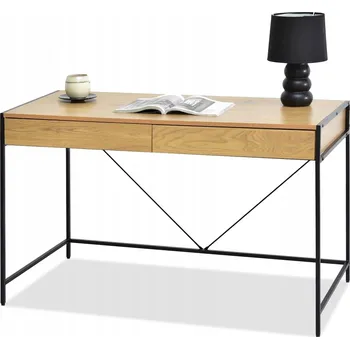 Psací stůl Obdélníkový psací stůl Mebel-Partner 123 x 60 x 76 cm dub zlatý