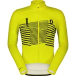 Dres s dlouhým rukávem SCOTT RC Team Warm Graphics LS Sulphur Yellow - XXL