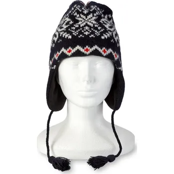 Čepice Wooline Vlněná ušanka s norským motivem Tris