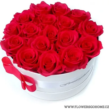umělá květina Stabilizovaná růže v krabici Barva: Red