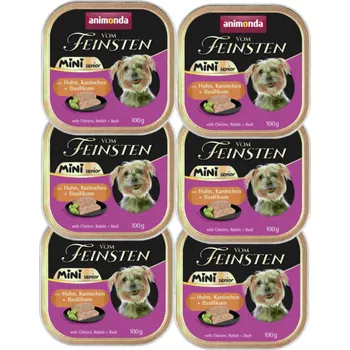 Krmivo pro psa ANIMONDA Vom Feinsten mini senior kuře/králík 6x100g