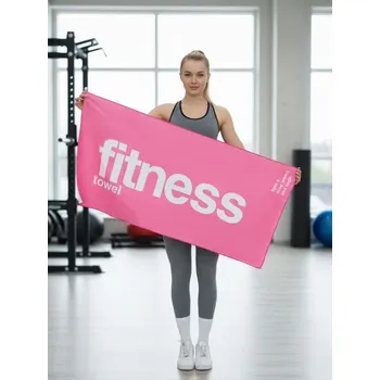 Ručník Sinsay - Rychleschnoucí ručník s nápisem - růžová - 542JN-30X - 542JN-30X-ONE