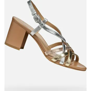 Dámské lodičky Geox Dámské Zlaté dámské sandály Geox Virnilisa 65 S Zlatá 38 (2989357)