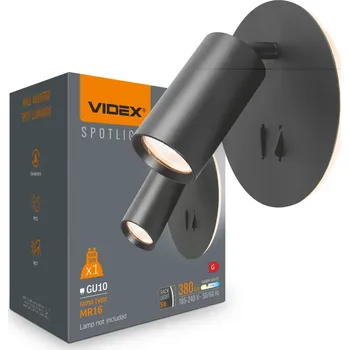 Bodové svítidlo Svítidlo nástěnný Svítidlo Podhledové bodové svítidlo Punktowa 5W 380lm 2700K Teplá černá Videx