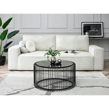 Konferenční stolek Konferenční stolek Mebel-Partner kulatý 80 x 80 x 42 cm černý