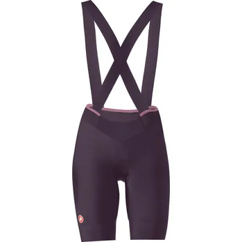 Cyklistické kalhoty dámské kraťasy s laclem Castelli Prima 2 DT Bibshort Dark Night Shade/Deep Purple M
