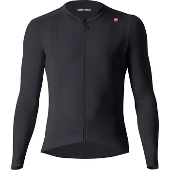 cyklistický dres dres s dlouhým rukávem Castelli Espresso LS Jersey Light Black/Dark Gray 3XL