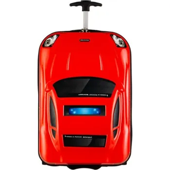 Dětský kabinový kufr DAKAR červené auto