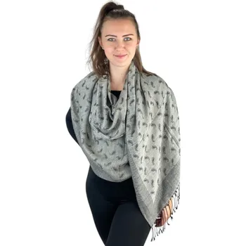 Šátek Dámský šátek 70x175cm drop - sv.šedý