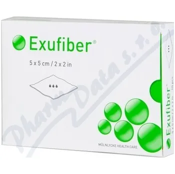 Krytí na ránu Exufiber krytí 5x5cm 10ks