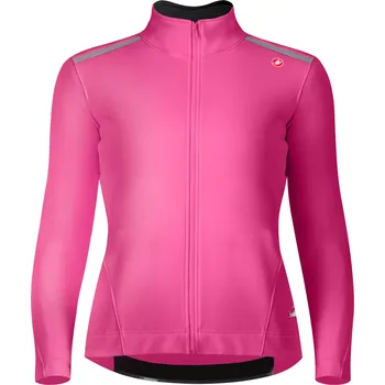 Cyklistická bunda dámská bunda Castelli Espresso Air W Jacket Violet Pink M