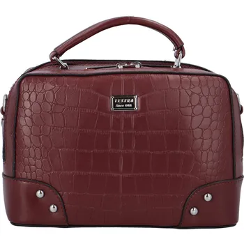 Kabelka Stylová crossbody kabelka Croco Sia, vínová