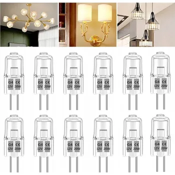 Žárovka Sada 12 halogenových žárovek G4 20 W | Halogenové žárovky G4