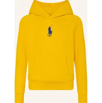 Dámská mikina Polo Ralph Lauren Dívčí Mikina S Kapucí, žlutá, 158