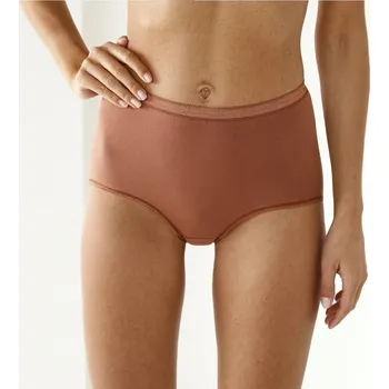 Kalhotky Sada 3 kalhotek super maxi z pružné bavlny čokoládová 42/44