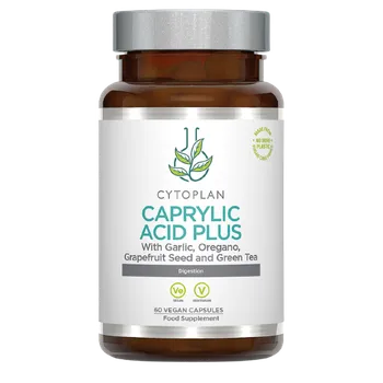 Lék při potížích s trávením Cytoplan Caprylic Acid Plus 60 cps.