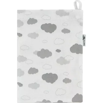 ESITO | Žínka bavlna úplet Jersey Mráček Grey - šedá / 19 x 14 cm