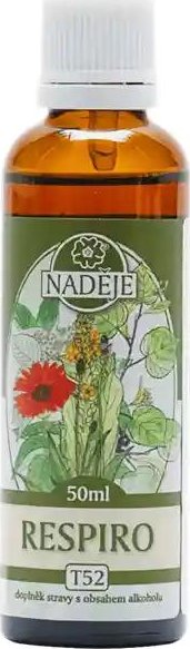 Naděje-Podhorná Respiro tinktura z bylin 50 ml na dýchací systém a imunitu