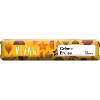 Čokoláda Vivani Tyčinka mléčná čokoláda Creme brulée BIO 40 g