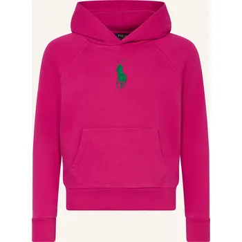 Dámská mikina Polo Ralph Lauren Dívčí Mikina S Kapucí, růžová, 134