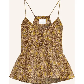 Marant Étoile Dámská Blůza Lirhetta, hnědá / krémová / tmavě...