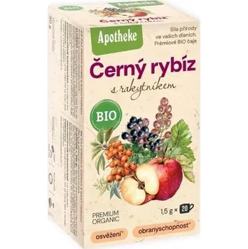 Čaj Aphoteke Čaj Černý rybíz s rakytníkem BIO 30 g