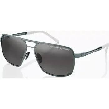 PORSCHE DESIGN Sunglasses P´8966 Sluneční brýle modrobílé a šedými skly polarizované (Výjimečně lehké pánské sluneční brýle vyrobené ze 100% titanu s širokým dvojitým můstkem.)