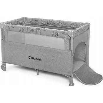 Dětská postýlka Cestovní postýlka Kidnort 68 x 128 cm šedá