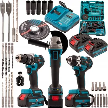 Vrtačka Sada aku nářadí 3v1 2x48V + příslušenství BT5017B BULLTECH