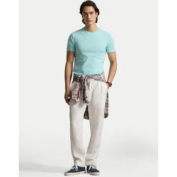 Pánská móda Polo Ralph Lauren T-Shirt 710671438506 Tyrkysová Custom Slim Fit M