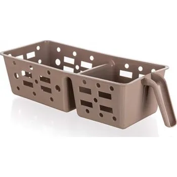 Úložný box BANQUET Organizér do ledničky perforovaný CULINARIA 30,5 x 12 x 8cm, hnědý