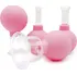 Baňkování Acus Med Vakuové baňky na masáž obličeje a těla růžové 4 ks