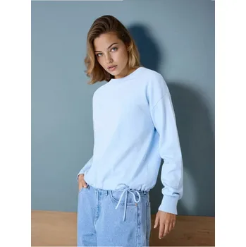 Dámské oblečení Sinsay - Svetr s&nbsp;vysokým podílem viskózy - modrá - 680GZ-05X - 680GZ-05X-XXL