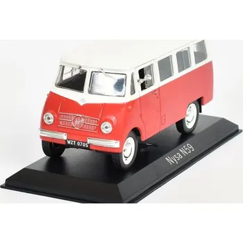 autíčko Nysa N59 1:43 - DeAgostini Legendás Autói časopis s modelem NYSA N59 - kovový model