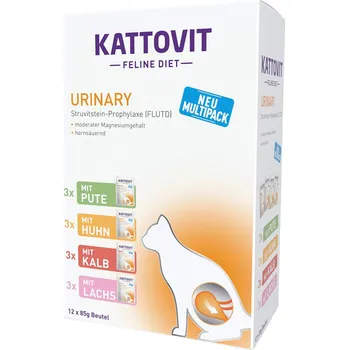 Krmivo pro kočku Kattovit URINARY kombinované balení 24 × 85 g