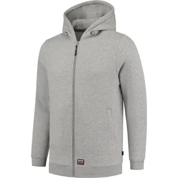 Pánská mikina MALFINI TRICORP HOODED SWEAT JACKET T44 unisex mikina Barva: světle šedý melír, Velikost: L