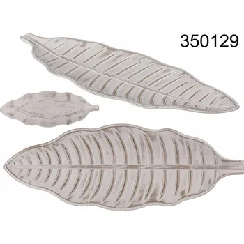 DŘEVĚNÝ OZDOBNÝ PODNOS list LÍST DEKORACE přírodní