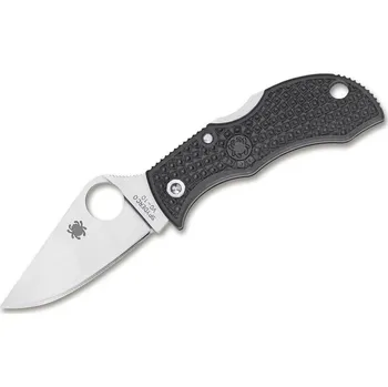 Spyderco MBKWP Manbug Wharncliffe kapesní nůž 5 cm, Satin, černá, FRN