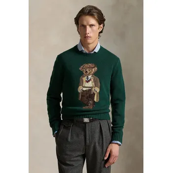 Oblečení a móda Vlněný svetr Polo Ralph Lauren, M, zelená, 78X