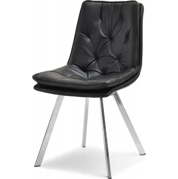 Jídelní židle Židle Mebel-Partner umělá kůže černá 1 ks