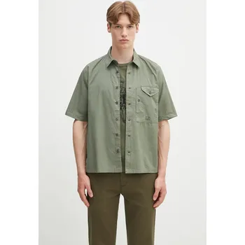 Pánská košile Bavlněná košile C.P. Company 18CMSH249A005328G zelená 97X, vel. XXL