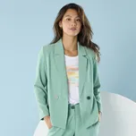 Splývavý blejzr pro menší postavu zelená 36