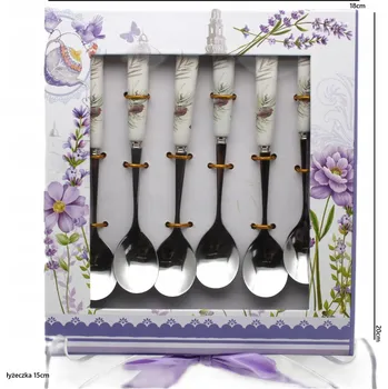 Příbor Dezertní lžička lesklá Queen Isabell KVĚTY 6 ks