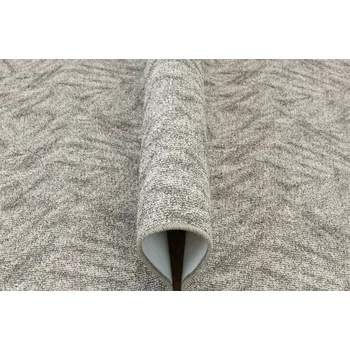 Koberec KOBEREC SMYČKOVÝ BÉŽOVÝ ŠEDÝ MELÍROVANÝ VLAS NA FILCU FROZEN TERMO 300x300 cm